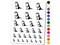 Curious and Cute River Otter Standing Temporary Tattoo Water Resistant Fake Body Art Set Collection